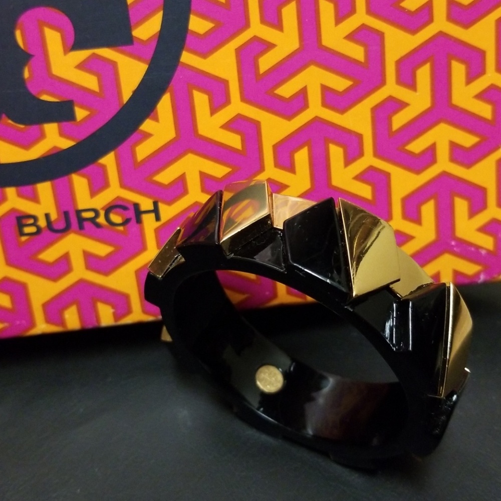 Tory Burch Two Toned Hexagonal Bangle - image 1